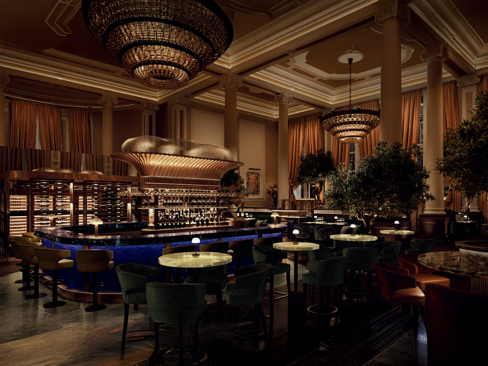Photo of the bar area of the restaurant
